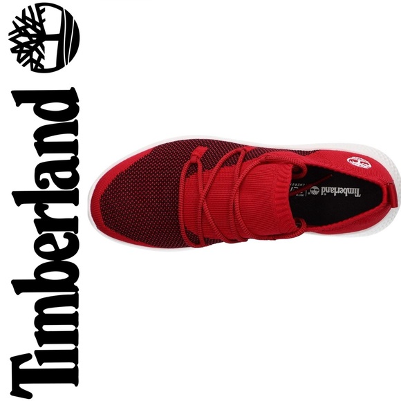 Timberland A1Z73 FLYROAM MEDIUM RED Men's Trainers, Sz 8 EUR 41.5 - Picture 4 of 16